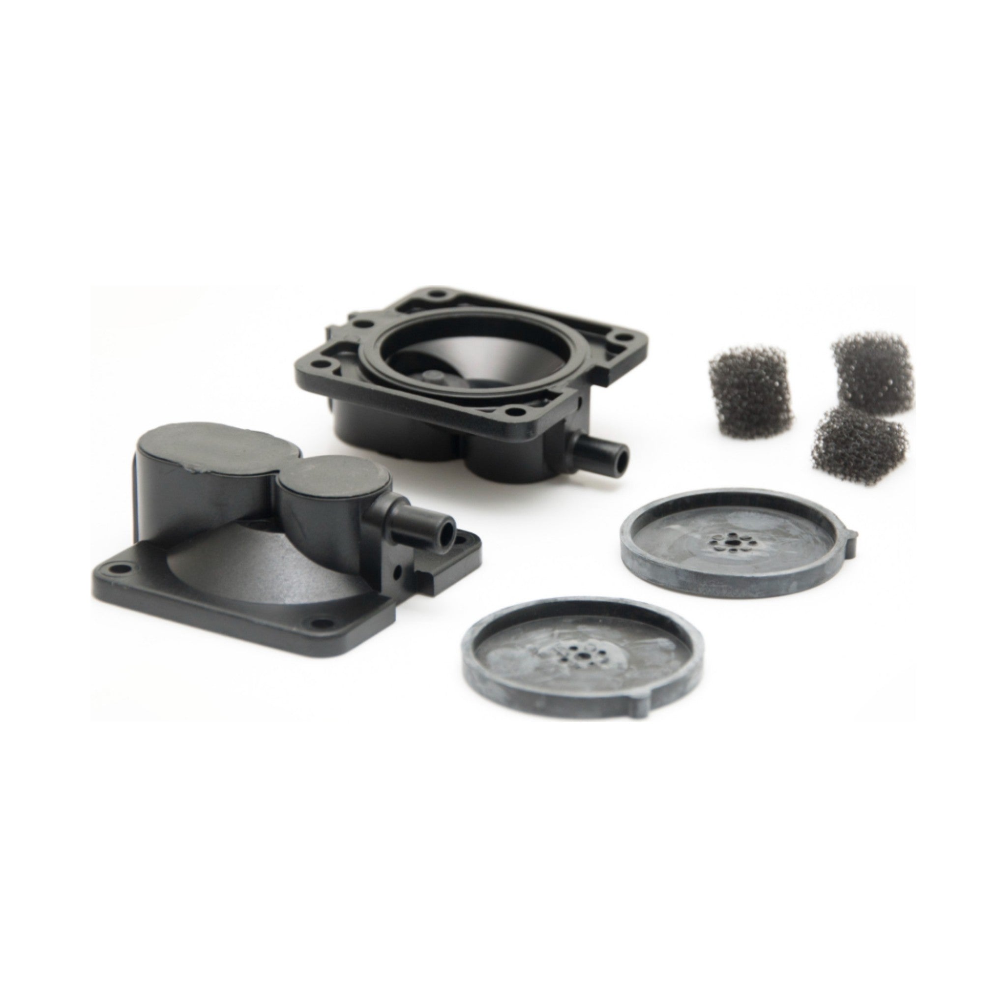 Velda Reparaturset – 2x Membran und -gehäuse + 2x Luftfilter, für Silenta Pro 1200