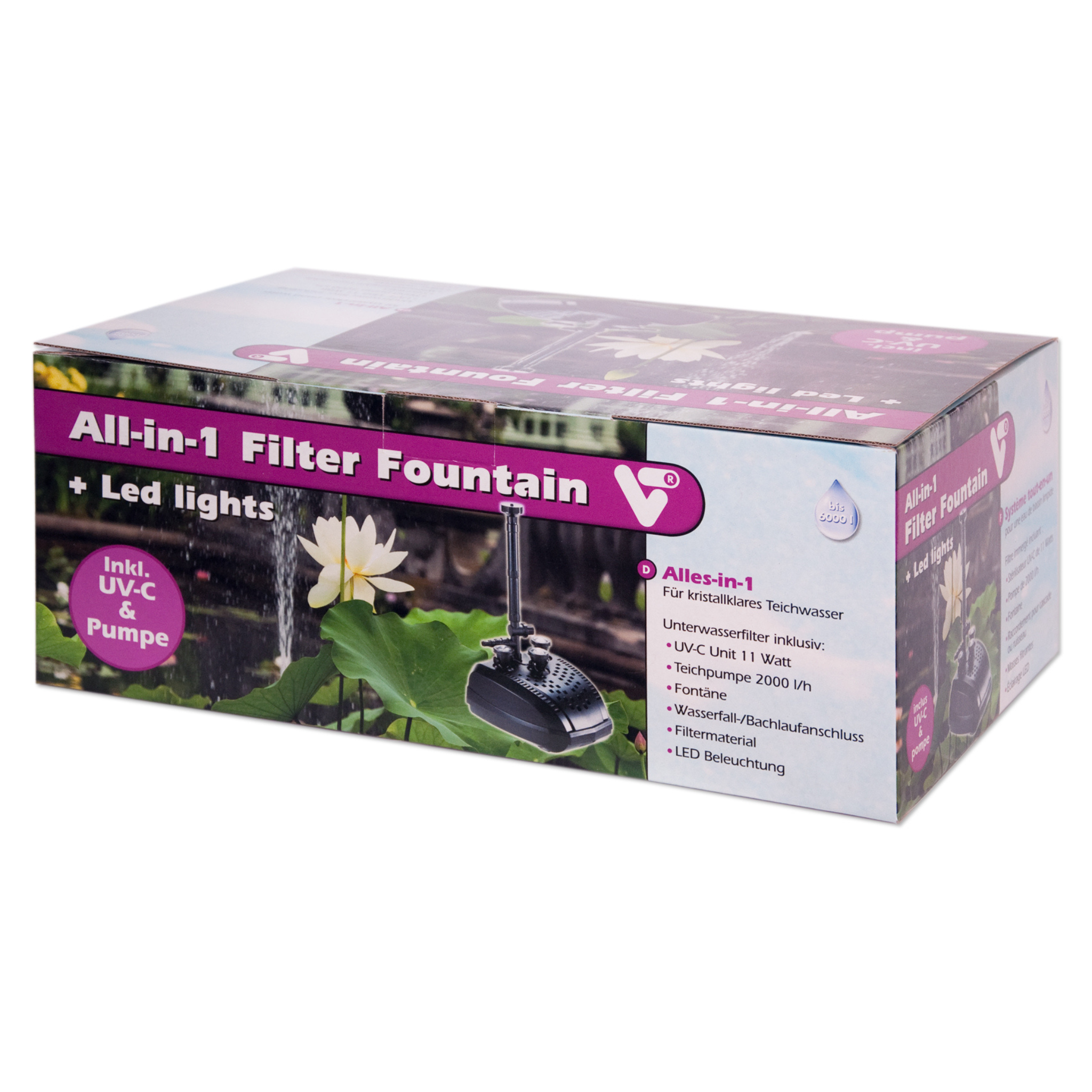 All-In-1 Filter Fountain Verpackung Velda