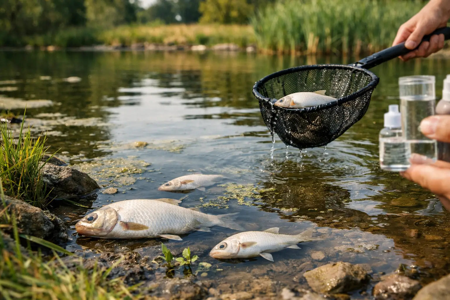 Fischsterben im Teich Ursachen schnell erkennen